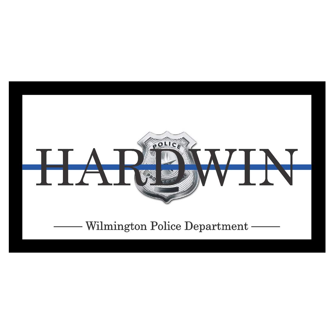 Police Officer Gifts - police memorabilia - personalized gifts - police retirement gifts - police wife - thin blue line - Police Sign - Last Name Sign - Police Girlfriend - police wall art #GP009