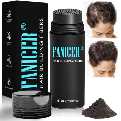 Haarpuder Haar Spray Schütthaar zum Sofortigen Kaschieren Kahler Stellen Faser-Haarpulver Langanhaltend Haarpulver Abdecken vondünner werdendem haar (Dunkelbraun)