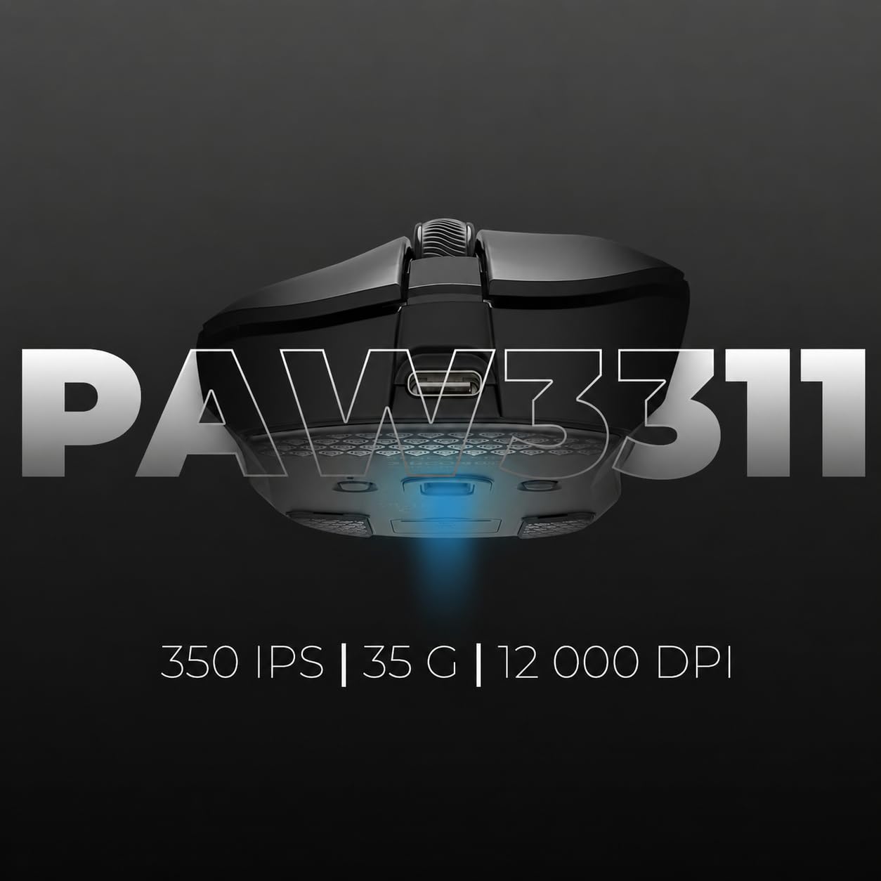 Genesis Zircon 880 Mysz do gier bezprzewodowa kabellos Czarna, 12000 DPI mysz do gier bezprzewodowa, PixArt PAW3311, tryb trójzakresowy, mysz E-Sport 64g, Glasskates, Kailh Optical, 6 przycisków, do