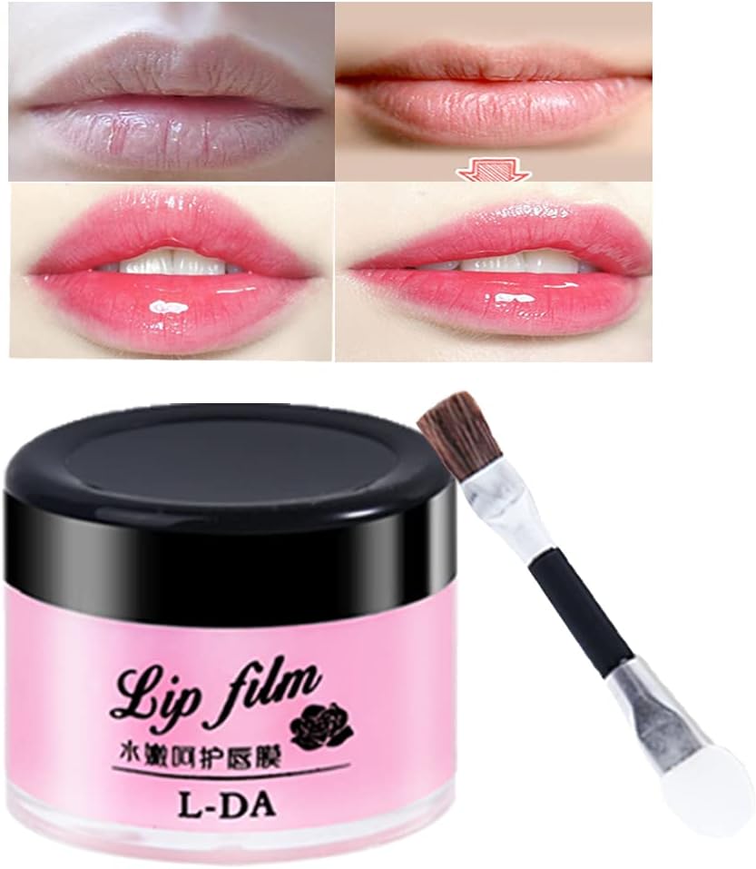 Lip Mask Overnight, Day and Night Repair Treatment Sleeping Lip Mask, Collagen Lip Mask Fade Lip Lines, Hydrating & Prevention Dry and Cracked Lip Scrubs Exfoliator & Moisturizer