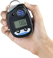 Vista 2 de Detector de dióxido de azufre ATO SO2, detector de gas SO2 con alarma de sonido, luz y vibración, 0-50ppm