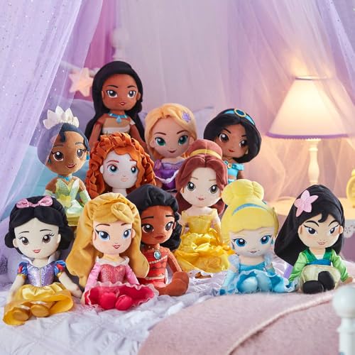 Disney Store Official Princess Plush Doll, Aurora from Sleeping Beauty, Medium 14 Inches, Soft Plushy with Embroidered Features, Princess Toys for Girls, Disney Dolls, Stuffed Animals for Girls