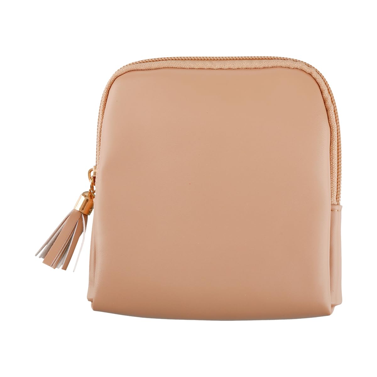 Lotsdonxia Brown Travel Jewellery Organiser Pouch - Zipper Case With Velvet Lining For Rings, Necklaces, Bracelets, Compact Cosmetic & Essentials Bag For Holidays