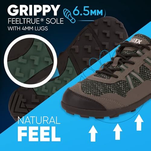 Xero Shoes TerraFlex II Tênis masculino Zero Drop para trilha e trilha, Floresta, 39