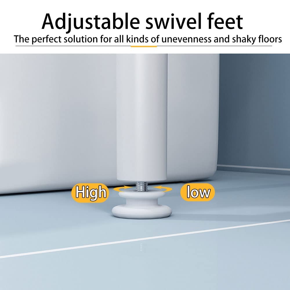 Nuovo Scaffale Bagno Salvaspazio Bagno WC Lavatrice Scaffale Tumbler Flip Coperchio sopra La Ruota Onda Pavimentazione Multistrato Senza Fori (Color : F)