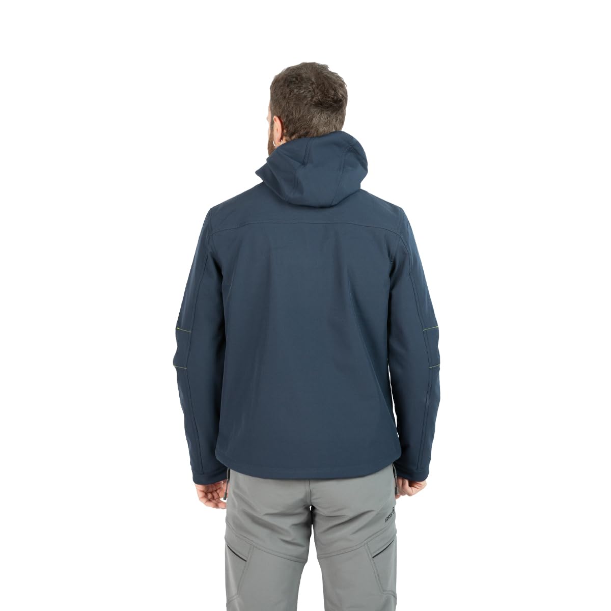 Izas Konka Chaqueta Soft Shell AWPS de Hombre Térmica, Elástica, Cortavientos y Resistente al Agua. Capucha y Bajo Ajustables. Bolsillos con Cremallera. Interior de Pelo