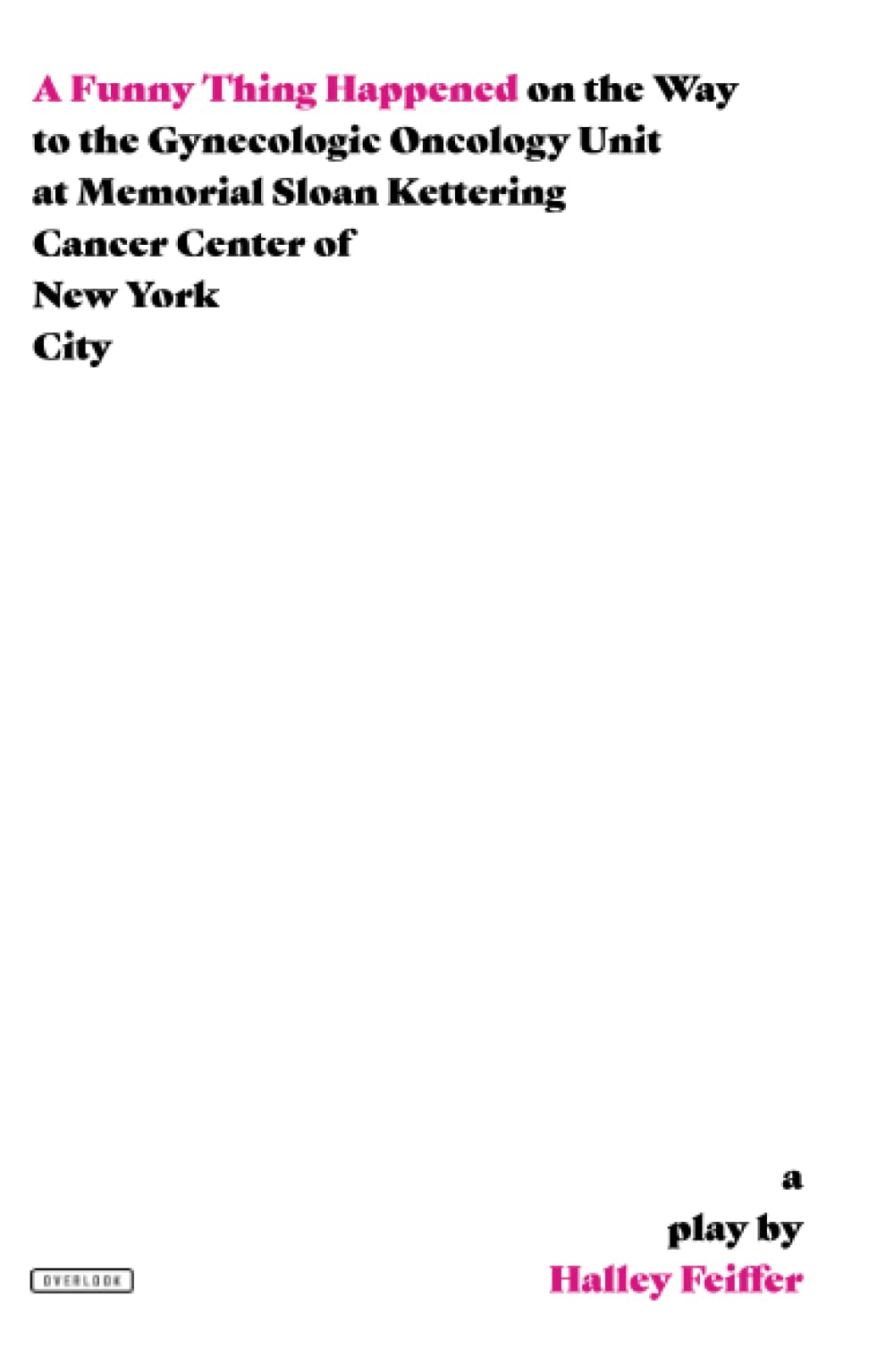 A Funny Thing Happened on the Way to the Gynecologic Oncology Unit at Memorial Sloan Kettering Cancer Center of New York City: A Play