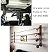 Killer's Instinct Outdoors 2 Pack Truck Gun Rack Fishing Rod Holder for Truck Black Metal 18500 Gun Bow & Tool Rack for Autos Adjustable 9 inches to 14 inches