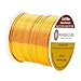 Mandala Crafts 18 Gauge Anodized Aluminum Craft Wire for Jewelry Making - 100 FT Colored Flexible Gold Tone Wire - Bendable for Bonsai Armature Crafting Sculpting