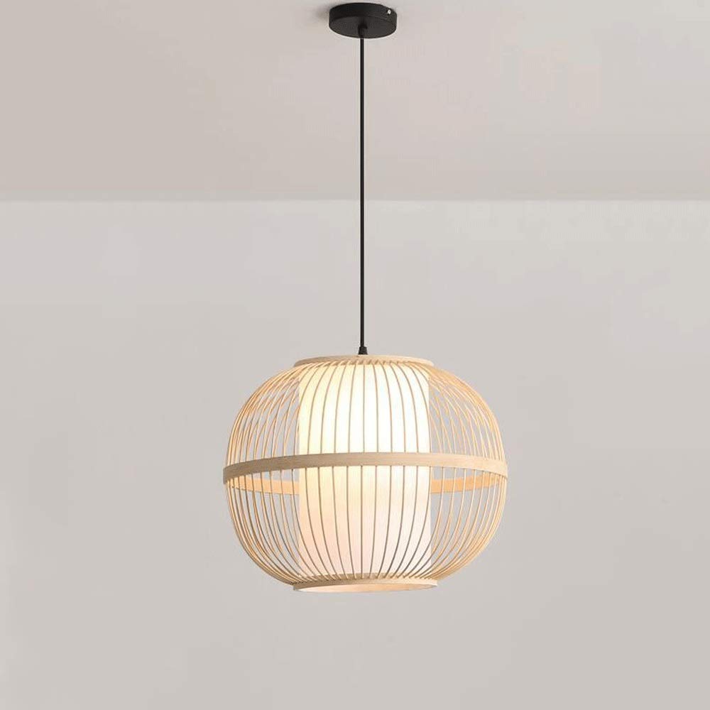 Lustre en bambou rétro pour un éclairage tamisé de restaurant