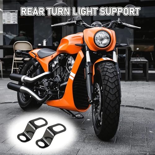 Image of 4 PCS Motorcycle Turn Signal Mounting Brackets, Motorcycle Turn Light Support Holder Stand,12mm Hole Indicator Relocation Bracket, L Shape Shock Brackets Metal Holder for Harley, Honda, Suzuki