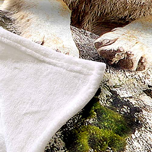 Couverture microfibre douce loup plaid flanelle haute densité - 6
