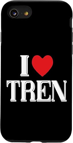 Funda para iPhone SE (2020)  7  8 I LOVE TREN divertida con cita de entrenamiento para culturista y gimnasio