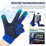 Zhanmai 3/6 Pairs Outdoor Winter Touchscreen Gloves Windproof Waterproof Thermal Gloves for Running Hiking for Men Women - Image 3