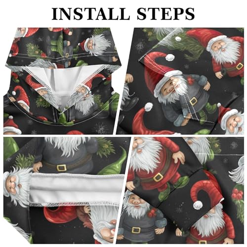 Kids Hoodies Sweaters Christmas Xmas Gnome Dwarfs Hooded Sweatshirts with Big Pockets for Boys Girls B04004403