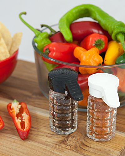 Moisture Proof Humidity Free Shake it Free Shaker Glass Salt and Pepper Shakers by Tumbler Home
