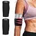 Produktbild Angelkiss Sauna Arm Shaper Elastische Arm Kompression 2 Stück Arm Former Trimmer Slimming Abnehmen Arm Ärmel Sauna-Arm-Shaper Für Damen Herren Arme Gürtel Sport Fitness Ärmel (XXL/3XL Schwarz, Silber)