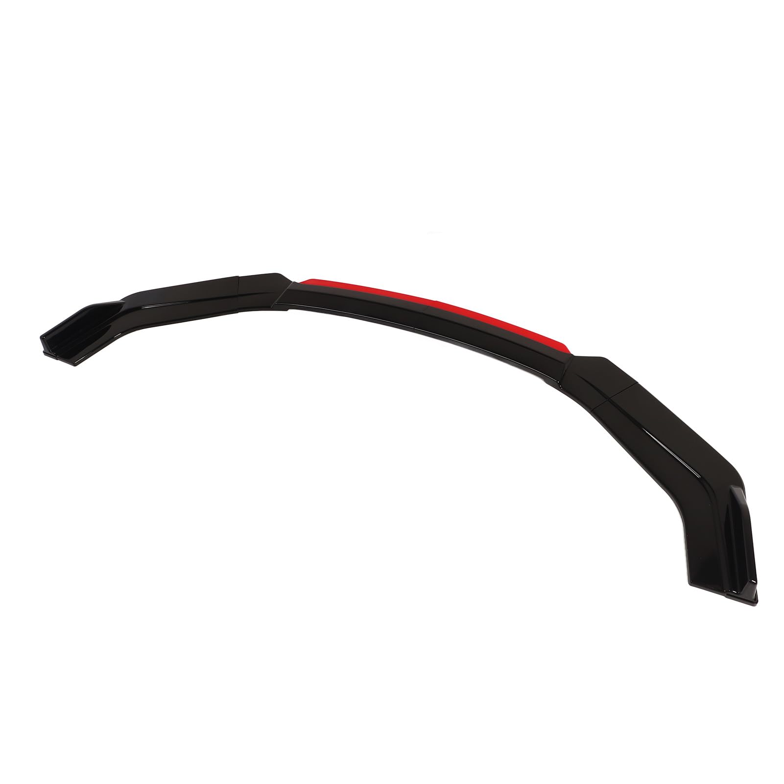 Splitter Anteriore Universale per Auto, 6 Pezzi, Separatore per Labbro del Paraurti Anteriore con Labbro Anteriore Rosso, Diffusore per Diffusore per Paraurti Nero Lucido,
