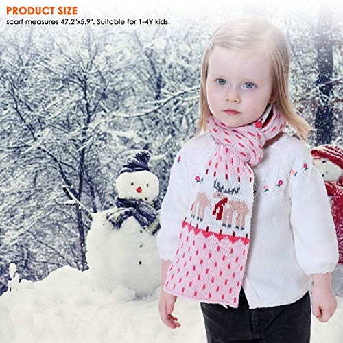 Conjunto de 2 peças de gorro infantil de inverno com pompom para meninos e meninas de 1 a 4 anos de