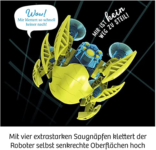 Kosmos KOSMOS 620752 Air Walker, Klettert Glatte Oberflächen hoch, Bausatz für Roboter mit Spezial-Saugnäpfen, Experimentierkasten für Kinder ab 8-12 Jahre, Roboter-Spielzeug, Modellbau - Zusatzansicht 4 | TV | Video | Foto