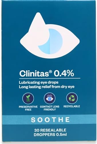 Clinitas Preservative Free Lubricant Eye Drops 30 x 0.5ml, White