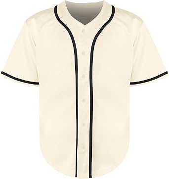 Phoneutrix Youth Blank Baseball Jersey Boy's Hip Hop Short Sleeve Shirts Kid's Sports Uniforms Jersey
