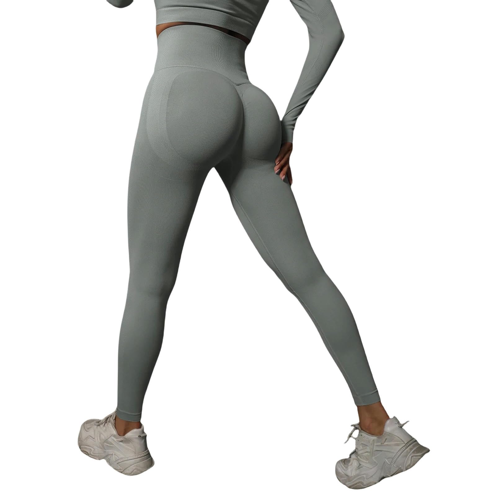 Legginsy dla kobiet UK damskie legginsy do jogi biodra podnoszące legginsy na siłownię bezszwowe spodnie sportowe legginsy do fitnessu z wysokim stanem