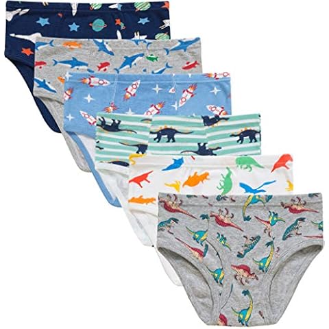 Slenily Boys Sharks Briefs Pack of 6 Cover