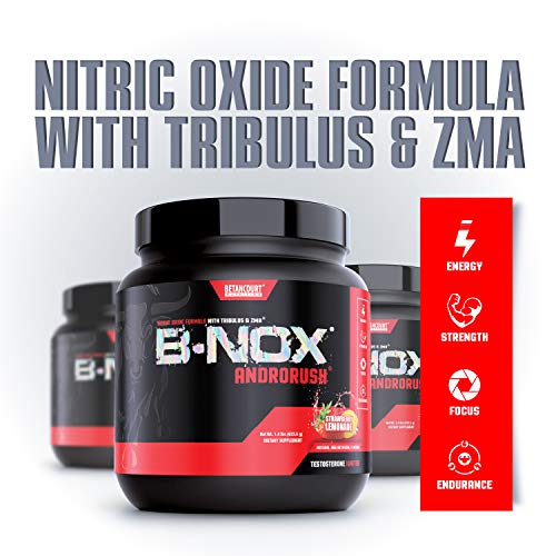 Betancourt Nutrition B-Nox Androrush Pre Workout Supplement With 3 Creatine Blend, Bcaa’s, Beta-Alanine, And Energy - Strawberry Lemonade, 35 Servings #TOP2