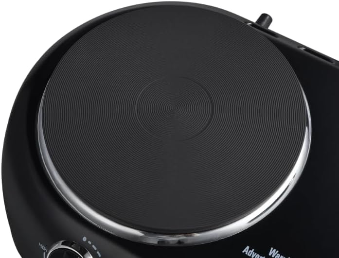 Miniatura 6 de Doble Quemador Eléctrico, dos quemadores con controles duales para ajustar temperaturas, 1800 W, Negro