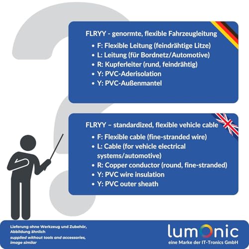 Câble remorque 4 pôles FLRYY 100m Lumonic pour faisceau électrique auto - 6