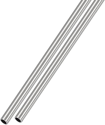 METALLIXITY Tubo de acero inoxidable 316 (0.118in de diámetro x 0.020in de pared de T x 11.811in de largo) 2 piezas, tubo recto - para muebles del