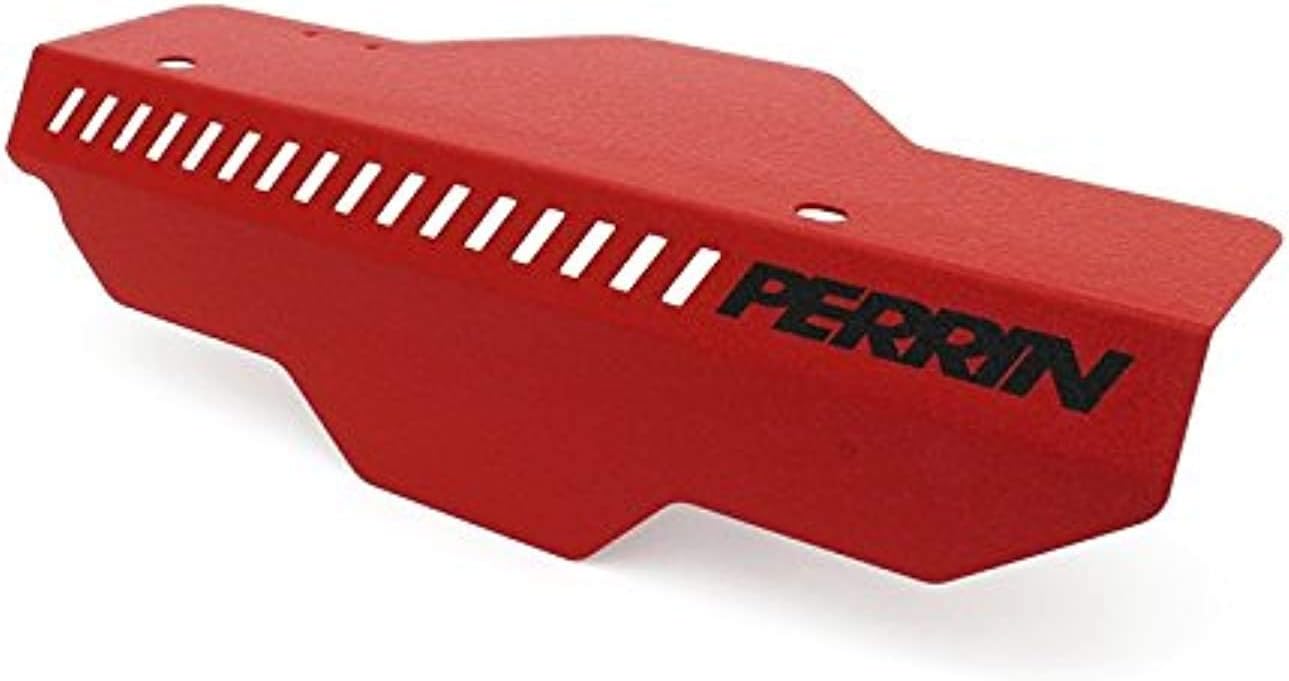 PERRIN Pulley Cover Compatible with Subaru WRX 2002-14 or STI 2004-2019 (RED)