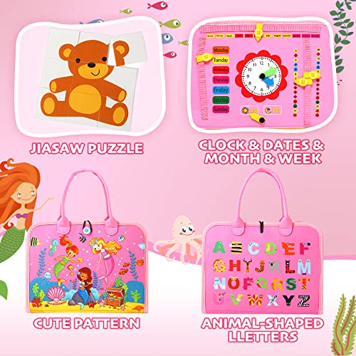 Hooku Busy Board For 1 Year Old, Montessori Toys For 2 Year Old, Baby Sensory Toys For Toddlers 1-3, Fine Motor Toys, Toddler Travel Toys, Toddler Learning Activities,Birthday Gifts For Baby Boy Girl #TOP6