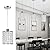 Cuaulans 3 Pack Crystal Pendant Light, Modern Chrome Kitchen Island Pendant Lighting,Cord Adjustable Bar Ceiling Hanging Lights for Kitchen Dining Room Bedroom Bar