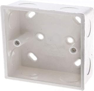 New Lon0167 PVC Shell Wall Mounted Single Gang Junction Box Ivory(PVC - Wandmontierte Single Gang Junction Box aus Elfenbein