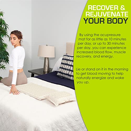 Prosourcefit Ki Acupressure Mat And Pillow Set With 100% Natural Linen For Back/Neck Pain Relief And Muscle Relaxation #TOP4