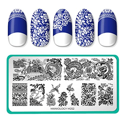 Maniology Porcelain Nail Stamping Plate | Chinese CeramicInspired Designs