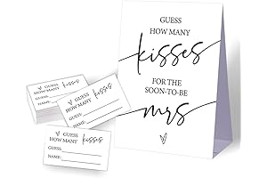 Guess How Many Kisses Bridal Shower Game