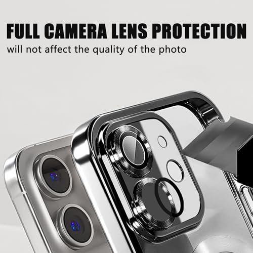 Image of Misscase for iPhone 11 Magnetic Glitter Case Compatible with MagSafe,Full Protection Slim Shockproof Anti-Scratch Case with Camera Lens Protector Logo View Dust-Proof Net for Women Black