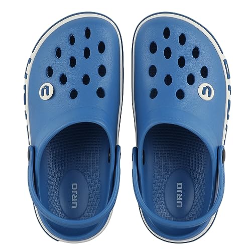 Image of URJO Streak Kid's Clogs /Sandals with Adjustable Back Strap Ultra Soft & Flexibility Anti Skid Comfortable Waterproof Daily Mules Clogs /Sandals Boy's & Girl's