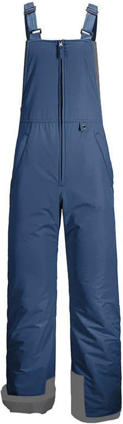 Women Snow Bib, Snowpants for Womens Winter Warm Waterproof Windproof Ski Jumpsuit with Pockets, Womens Snow Pants. (Navy Blue,XXXXL)