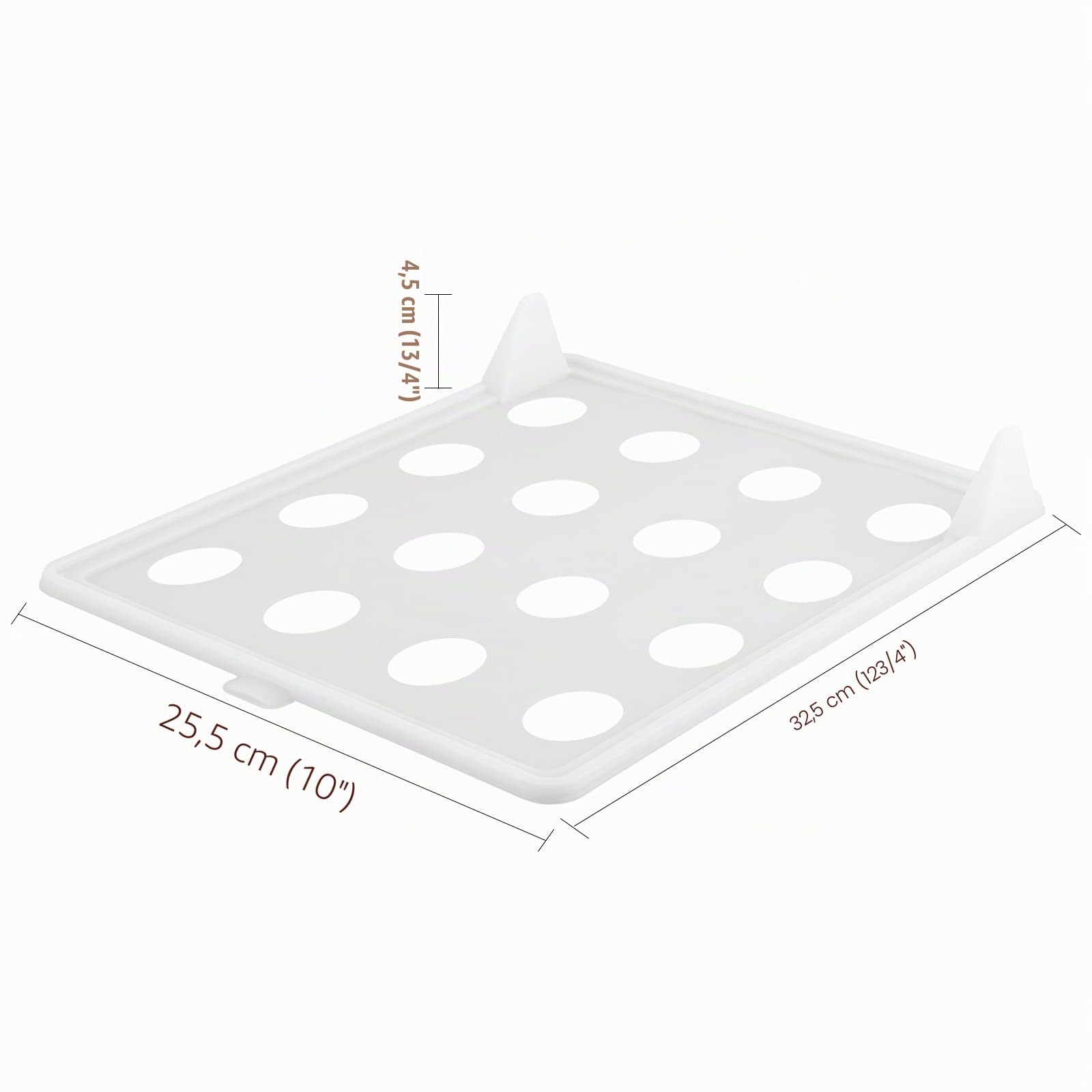 Adorila Lot de 10 plateaux de rangement pliables empilables pour t-shirts, pour reçus de chemise