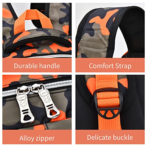 Image of Ladyzone Camo School Backpack Lunch Box Set Lightweight Schoolbag Travel Camp Outdoor Daypack