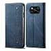 Produktbild Hülle für Xiaomi Poco X3 NFC, Xiaomi Poco X3 NFC Jeansstoff Handyhülle mit Kartenfach Standfunktion Magnetverschluss Handyhülle Schutzhülle Tasche für Xiaomi Poco X3 NFC (Xiaomi Poco X3 NFC, Blau)