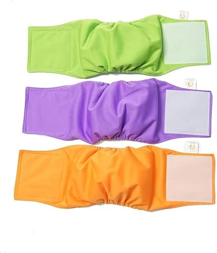 Miniatura 9 de Pañales lavables y reutilizables para perros machos, materiales duraderos, lavables a máquina, almohadillas para cachorros para orina de perros,