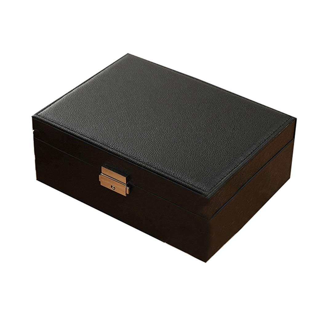 Boîtier de voyage pour montres et bijoux élégant en cuir souple