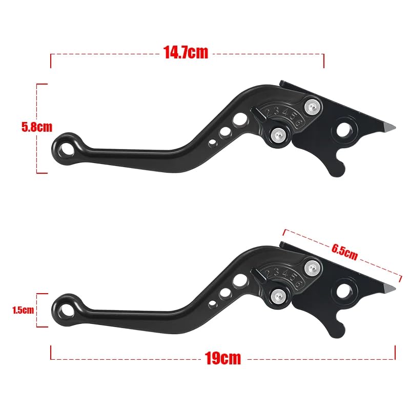Per Z800 / Z800 E Versione 2013-2016 Breve Leva Frizione Freno Maniglia Regolabile Leve Accessori Motore Parti Moto Nero