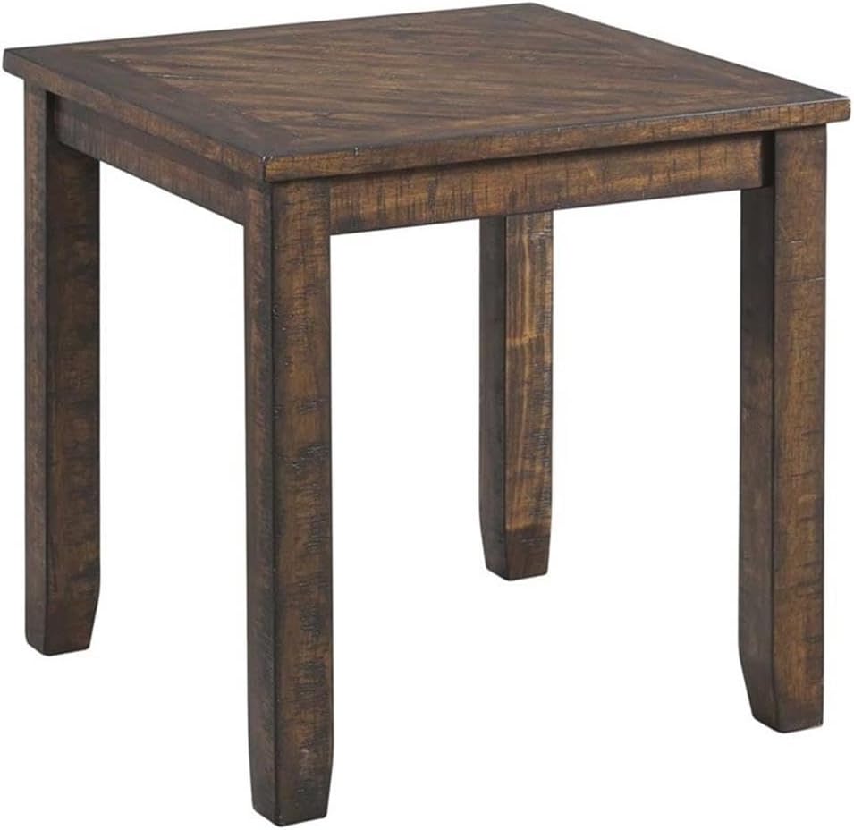 BOWERY HILL 3-Piece Coffee Table Set, Walnut Finish, Rubber Solid Wood and Acacia Veneer, Includes 1 Coffee Table and 2 End Tables, Transitional Style, Living Room Furniture