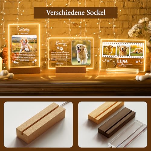 Bemaystar Personalisiert Erinnerung Hundandenken An Verstorbenen Hund Gedenktafel Hund Trauer Hund GedenkstäTten & Bestattungen für Hunde Andenken An Verstorbene Hunde